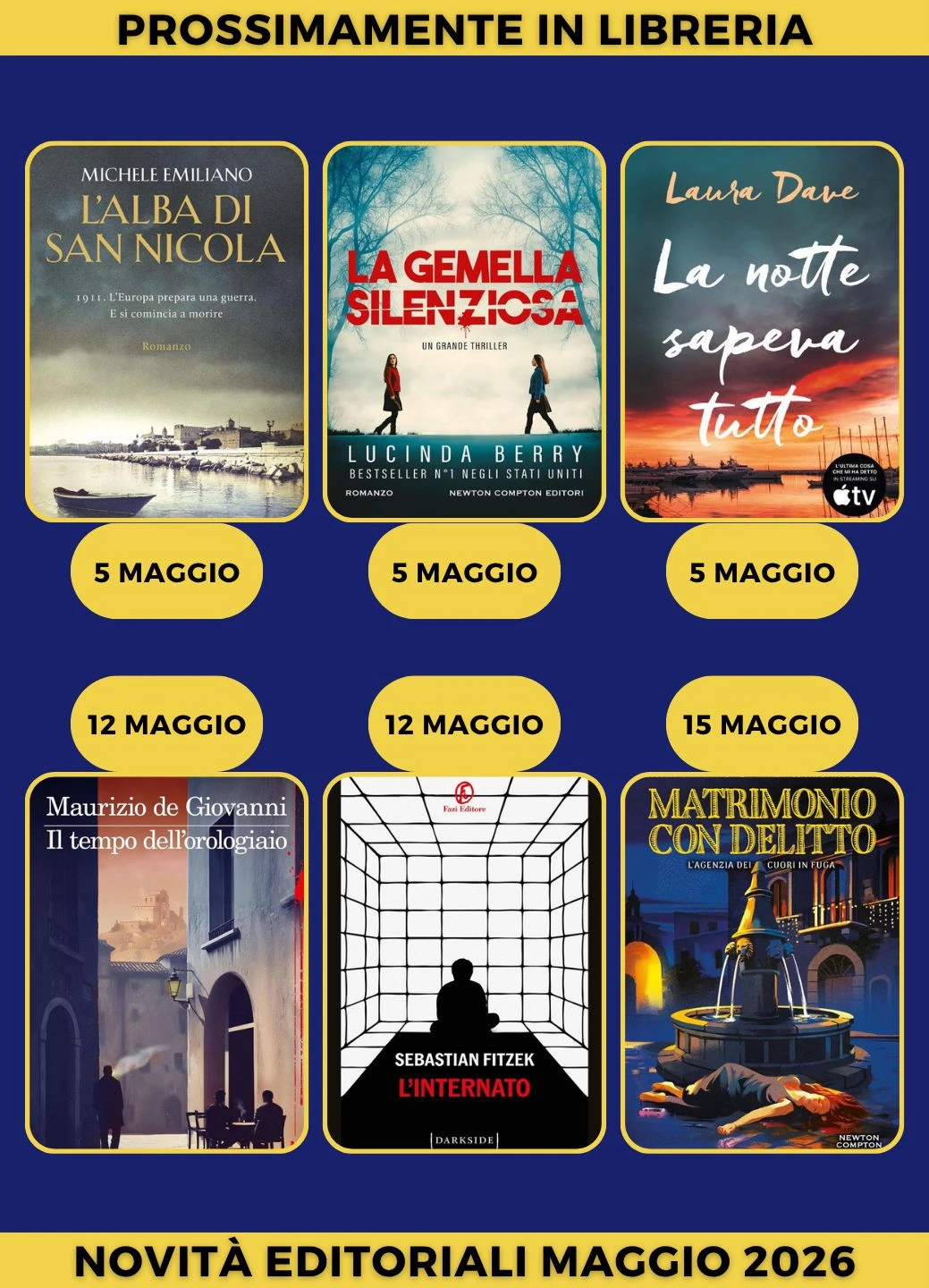 Prossimamente in libreria