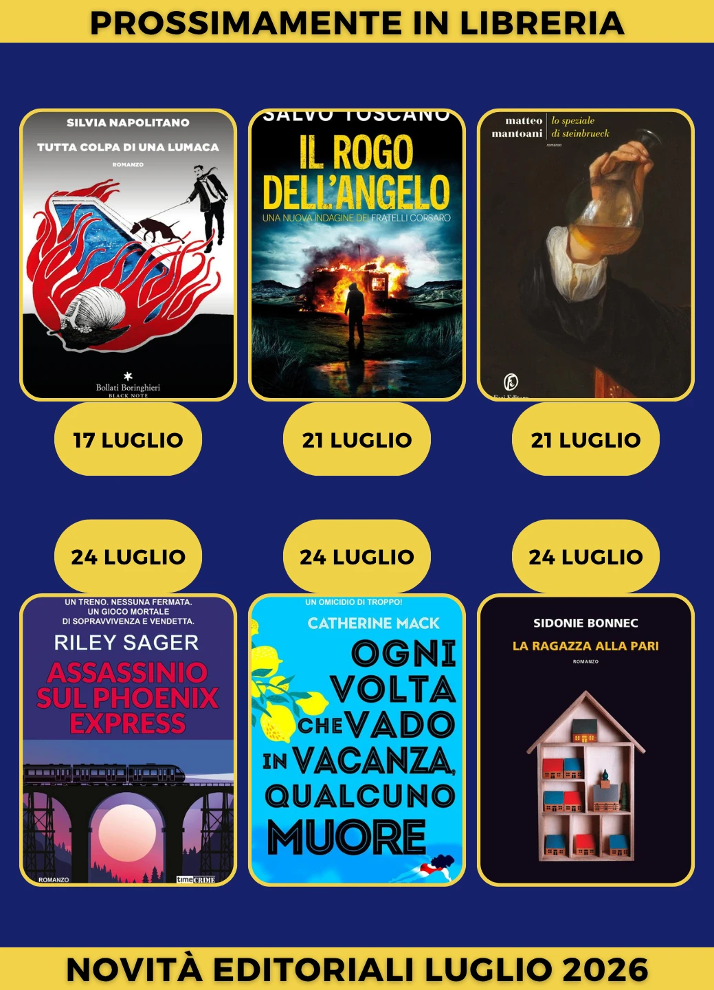 Prossimamente in libreria